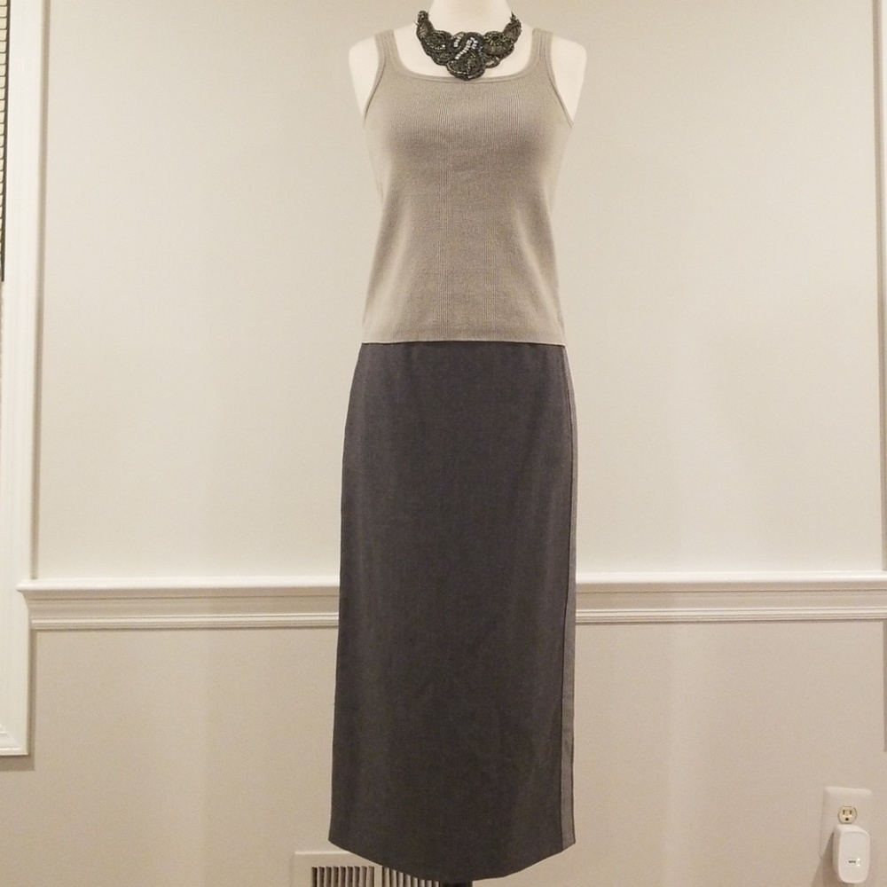Emporio Armani full length wool skirt